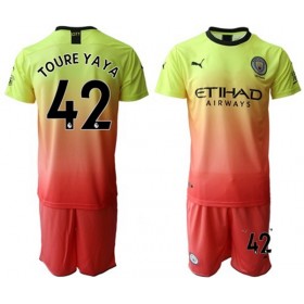 Fußballtrikots Manchester City Toure Yaya 42 Kinder 2019-2020 Kurzarm Ausweichtrikot kaufen